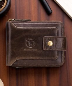 Δερμάτινο πορτοφόλι Bull Captain QB-231 καφέ
