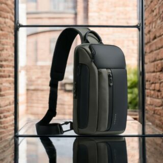 Bange 7566 Τσαντάκι Ώμου Χιαστί Crossbody Χακί