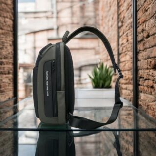 Bange 7566 Τσαντάκι Ώμου Χιαστί Crossbody Χακί