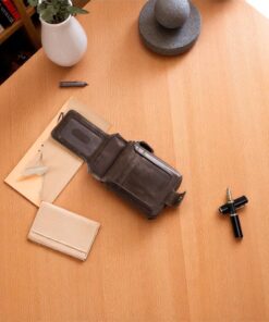 Δερμάτινο πορτοφόλι Bull Captain QB-231 καφέ