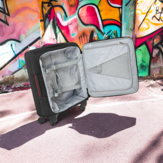 Diplomat Athens 6040 Βαλίτσα Καμπίνας 55cm Μαύρη