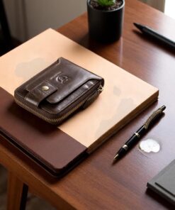 Δερμάτινο πορτοφόλι Bull Captain QB-231 καφέ