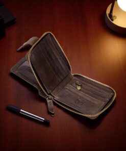 Δερμάτινο πορτοφόλι Bull Captain QB-231 καφέ