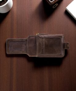 Δερμάτινο πορτοφόλι Bull Captain QB-231 καφέ