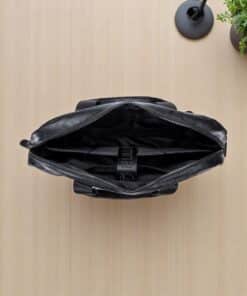 Bull Captain GWB-046 Ανδρικός Δερμάτινος Χαρτοφύλακας Μαύρος