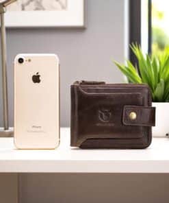 Δερμάτινο πορτοφόλι Bull Captain QB-231 καφέ