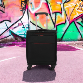 Diplomat Athens 6040 Βαλίτσα Καμπίνας 55cm Μαύρη