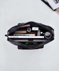 Bull Captain GWB-046 Ανδρικός Δερμάτινος Χαρτοφύλακας Μαύρος