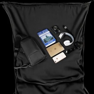 Bange 22085 Τσαντάκι Ώμου Χιαστί Crossbody Μαύρο