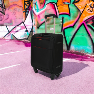 Diplomat Athens 6040 Βαλίτσα Καμπίνας 55cm Μαύρη