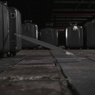 Knirps T.900 Μαύρη Αντιανεμική Ομπρέλα Μπαστούνι