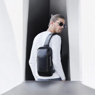 Bange 22085 Plus Τσαντάκι Ώμου Χιαστί Crossbody Μαύρο