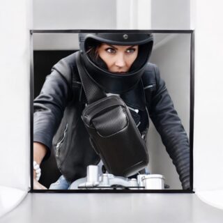 Bange 22085 Plus Τσαντάκι Ώμου Χιαστί Crossbody Μαύρο