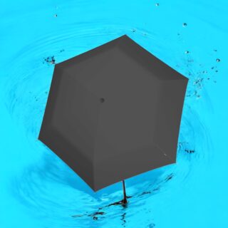 Knirps U.200 Ομπρέλα Αυτόματη Ελαφριά Σκούρο Γκρι