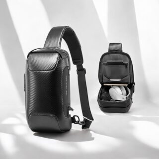 Bange 22085 Plus Τσαντάκι Ώμου Χιαστί Crossbody Μαύρο