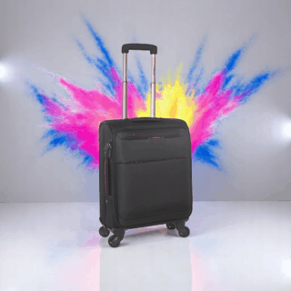 Diplomat Athens 6040 Βαλίτσα Καμπίνας 55cm Μαύρη