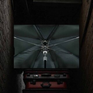 Knirps T.900 Μαύρη Αντιανεμική Ομπρέλα Μπαστούνι