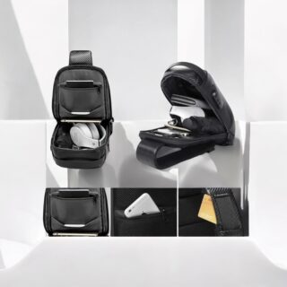 Bange 22085 Plus Τσαντάκι Ώμου Χιαστί Crossbody Μαύρο