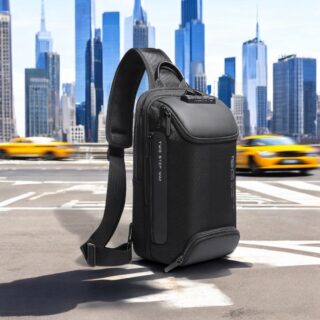 Bange 7082 Τσαντάκι Ώμου Χιαστί Crossbody Μαύρο