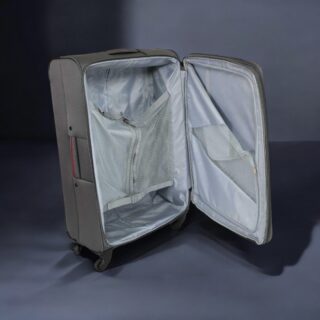 Diplomat The Athens Collection 6040 Μεγάλη Βαλίτσα με ύψος 78cm σε Γκρι χρώμα