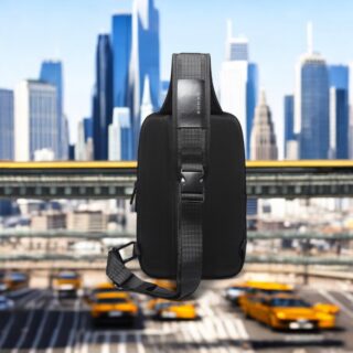 Bange 7082 Τσαντάκι Ώμου Χιαστί Crossbody Μαύρο