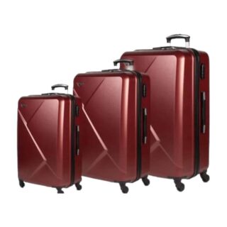 Cardinal Σετ Βαλίτσες 3τμχ σε Μπορντό χρώμα