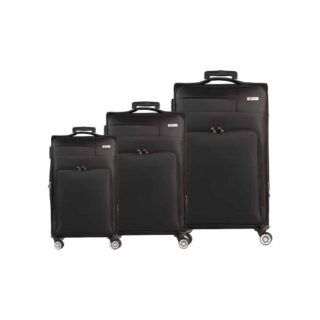 Βαλίτσες trolley (σετ 3 τεμαχίων) Cardinal 3700 μαύρη