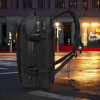 Bange 1908 Plus Μαύρο Σακίδιο Πλάτης 49L Laptop 17.3”