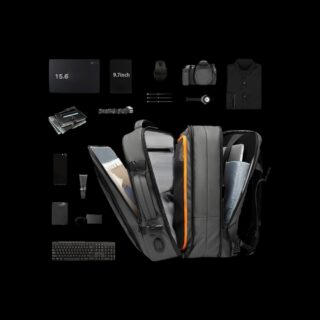 Bange 1908 Γκρι Σακίδιο Πλάτης 45L Laptop 17.3”