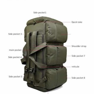 Cardinal Ορειβατικό Σακίδιο 90lt Χακί