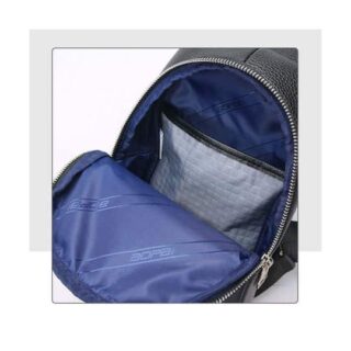 Bopai Δερμάτινο Τσαντάκι Crossbody 11-122901 Μαύρο