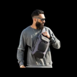 Τσαντάκι ώμου χιαστί crossbody Bange 7086 γκρί