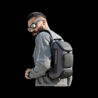 Τσαντάκι ώμου χιαστί crossbody Bange 7086 γκρί