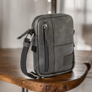 251-609-60 Active Ανδρική Τσάντα Ώμου Χιαστί Μαύρη