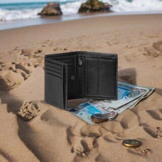 B34-707-60 Πορτοφόλι camel active vegas όρθιο  Mαύρο