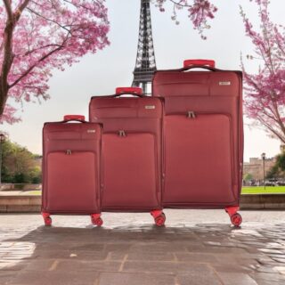 Cardinal Σετ Βαλίτσες 3τμχ σε Μπορντό χρώμα