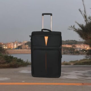 Diplomat Βαλίτσα Ταξιδιού Καμπίνας Υφασμάτινη μαύρη με 2 Ρόδες