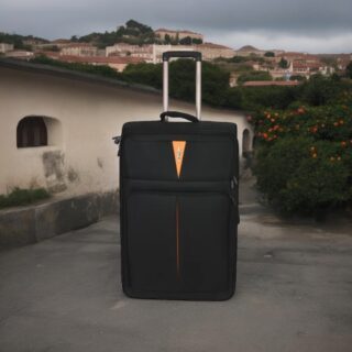 Diplomat Βαλίτσα Ταξιδιού Καμπίνας Υφασμάτινη μαύρη με 2 Ρόδες