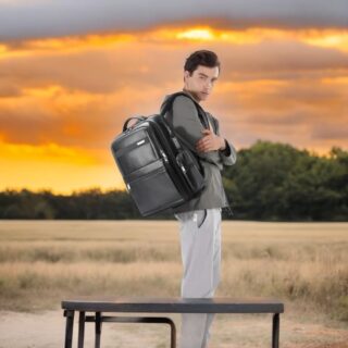 Bopai Σακίδιο Πλάτης Laptop 17.3” Αντικλεπτικό Μαύρο 61-121961