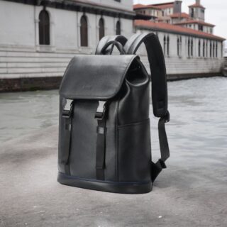 Bopai Αντικλεπτικό Δερμάτινο Σακίδιο Laptop 15.6” 24L Μαύρο