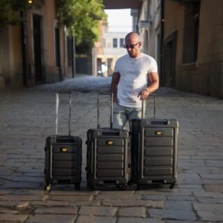 Βαλίτσες 3 τεμάχια Caterpillar stealth 83795-01 black