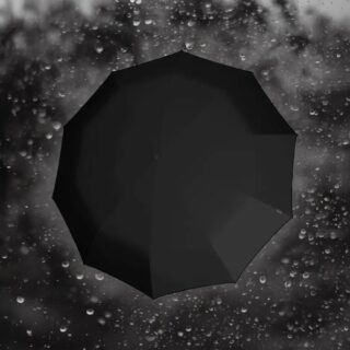 5770 1000, Knirps® STEEL S.770, Αυτόματο άνοιγμα, Μακριά , Ξύλινη  Χειροποίητη λάβει Από  Σφένδαμο, Μαύρη