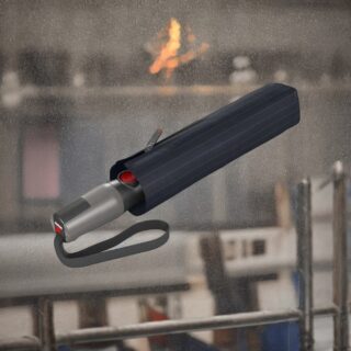 Knirps T.400 Μαύρη Ριγέ X-Large Αυτόματη Ομπρέλα