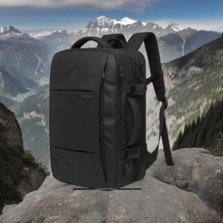 Bange 1908 Plus Μαύρο Σακίδιο Πλάτης 49L Laptop 17.3”