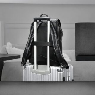 Bopai Αντικλεπτικό Δερμάτινο Σακίδιο Laptop 15.6” 24L Μαύρο