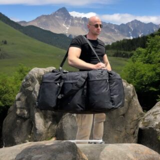 Σακίδιο πλάτης-Σακ βουαγίαζ ορειβατικό Cardinal 90L MT-004 μαύρο