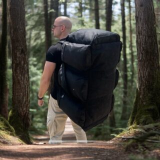 Σακίδιο πλάτης-Σακ βουαγίαζ ορειβατικό Cardinal 90L MT-004 μαύρο