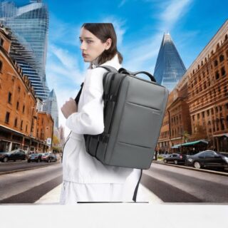 Bange 1908 Γκρι Σακίδιο Πλάτης 45L Laptop 17.3”