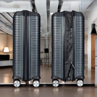 Verage Rome Βαλίτσα Καμπίνας με ύψος 55cm σε Μαύρο χρώμα