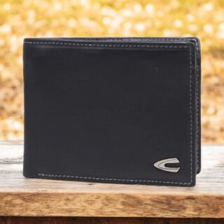 Camel Active Vegas Δερμάτινο Ανδρικό Πορτοφόλι Μαύρο